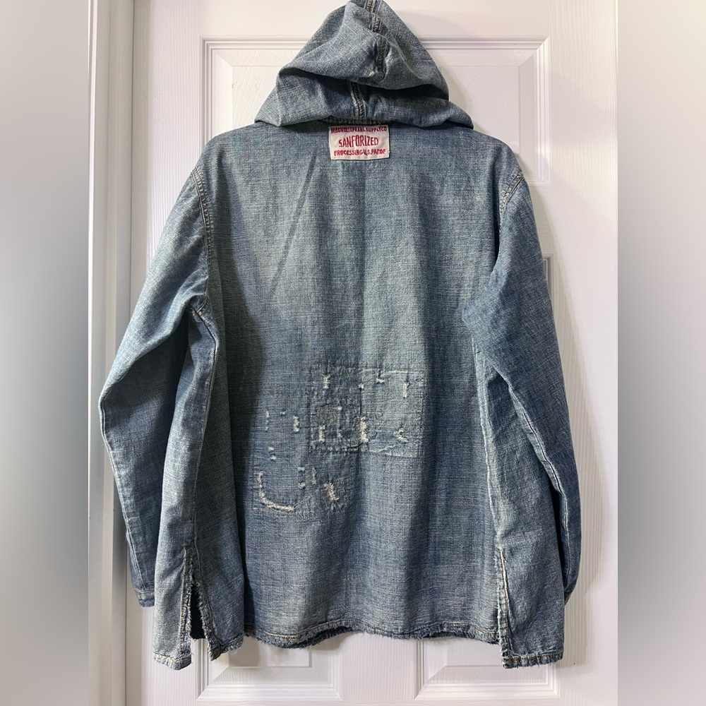 ❌SOLD❌💫RESERVED💫Magnolia Pearl Denim Baja Poncho (posted price accepted)☄️ - Picture 6 of 9